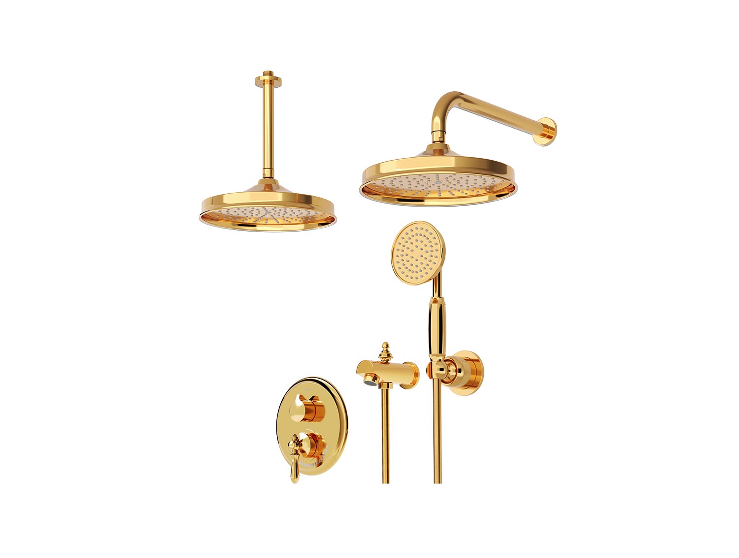 شیر توکار مدل زیگموند BRASS تیپ چهار - Image 2