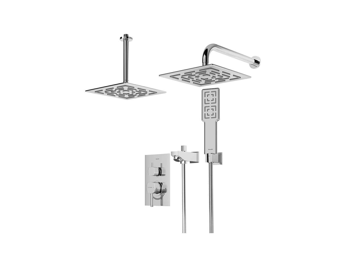 شیر توکار مدل رومر BRASS تیپ چهار