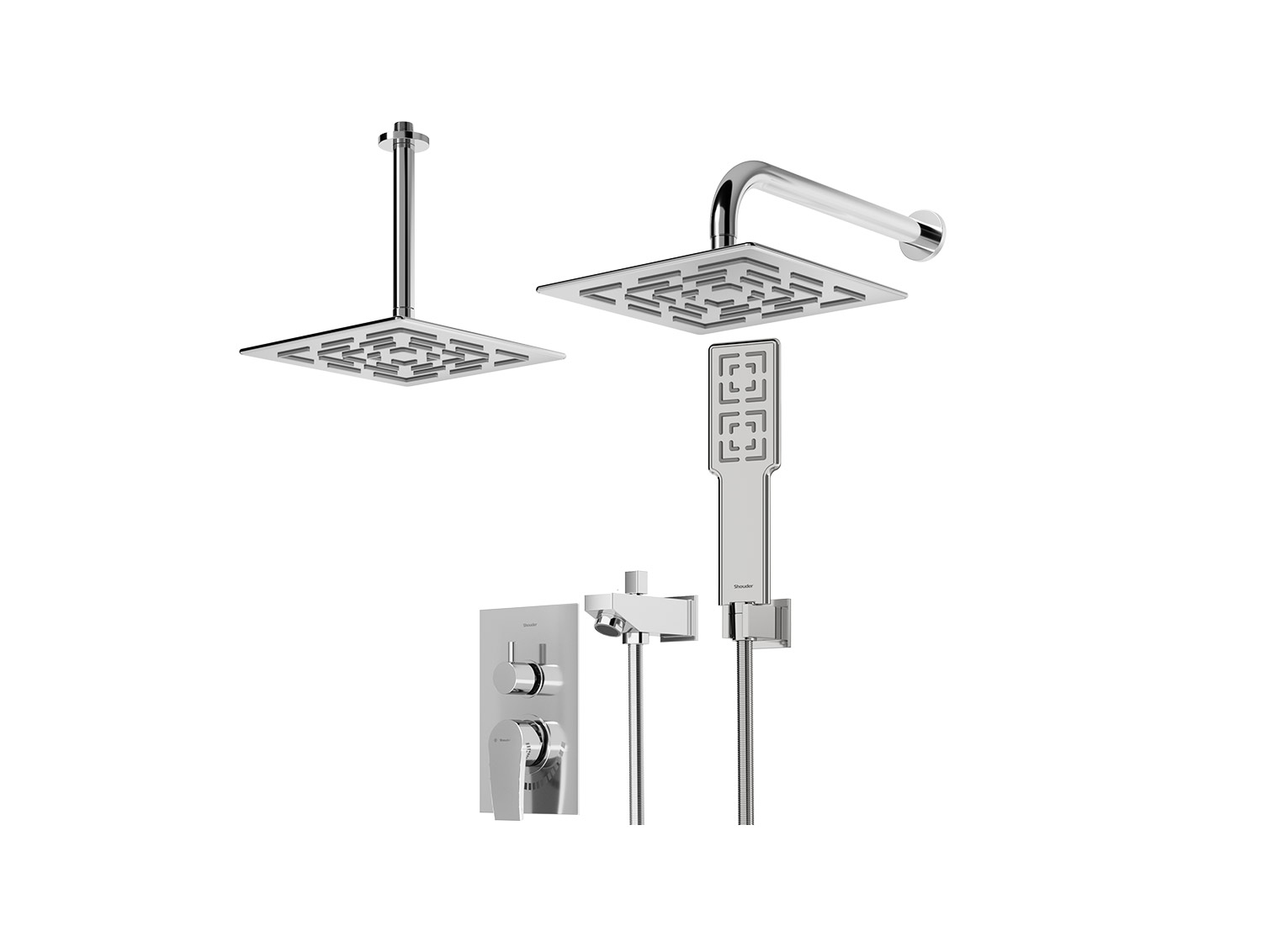 شیر توکار مدل رومر پلاس BRASS تیپ چهار
