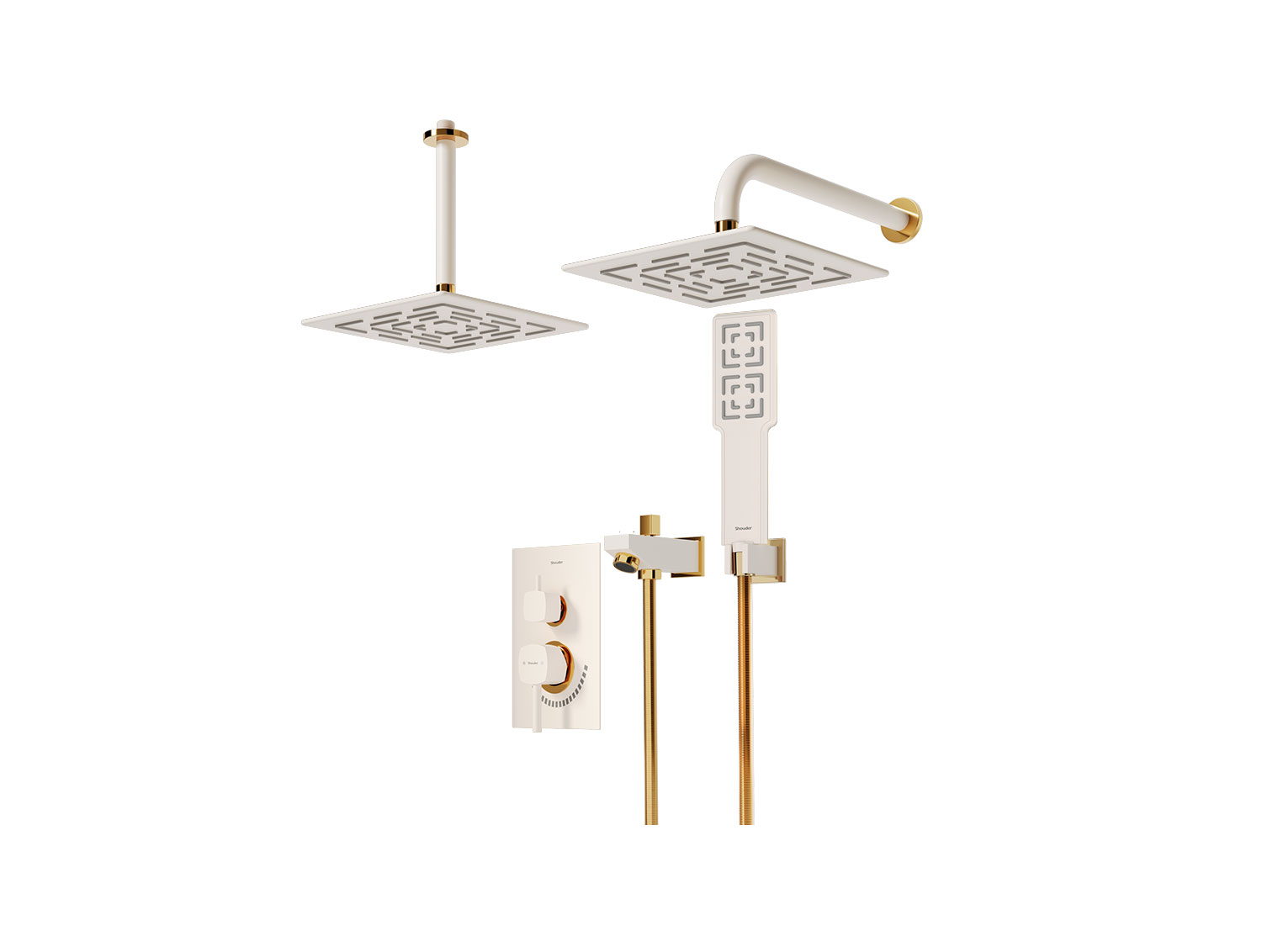 شیر توکار مدل رومر BRASS تیپ چهار - Image 3