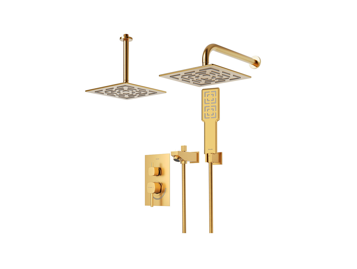 شیر توکار مدل رومر BRASS تیپ چهار - Image 4