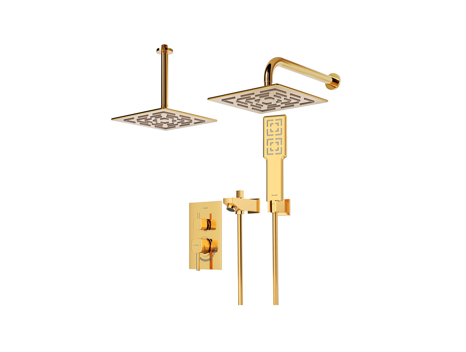 شیر توکار مدل رومر BRASS تیپ چهار - Image 6