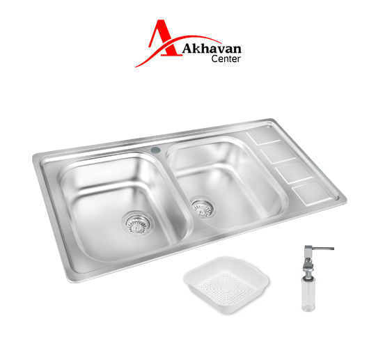 سینک ظرفشویی توکار اخوان مدل 373 - Image 2