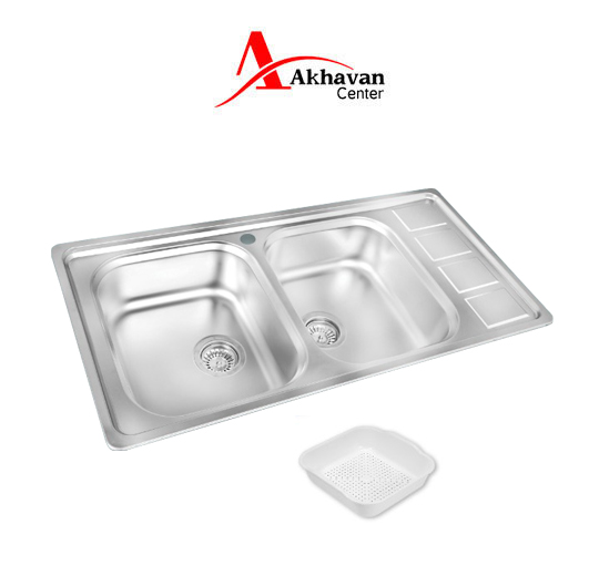 سینک ظرفشویی توکار اخوان مدل 373S - Image 2