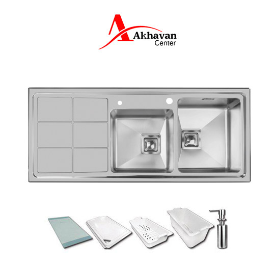 سینک 304 توکار اخوان سری باکسی
